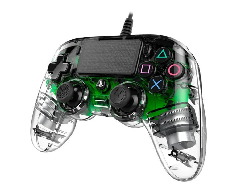 Nacon Wired Illuminated Compact Controller For PlayStation 4 - Green - Image 3
