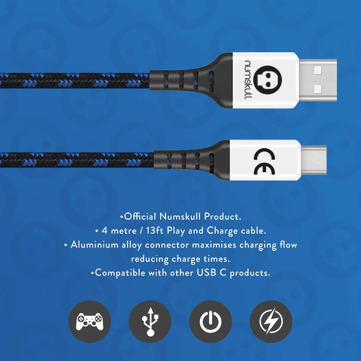 Numskull PS5 Play and Charge USB C Charging Cable For PlayStation 5 - Image 6