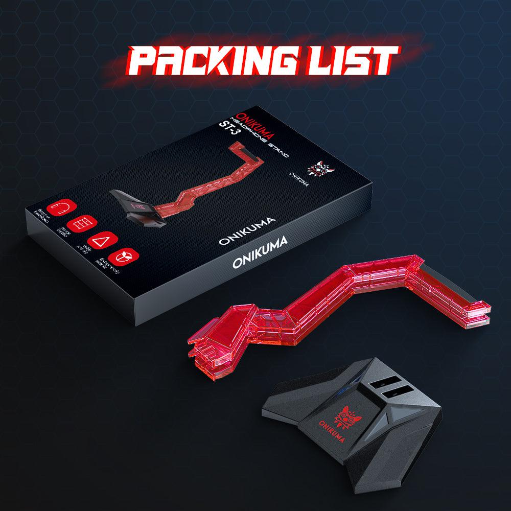 Onikuma Gaming Headset Stand headphone Acrylic Holder For Gamers - Image 10