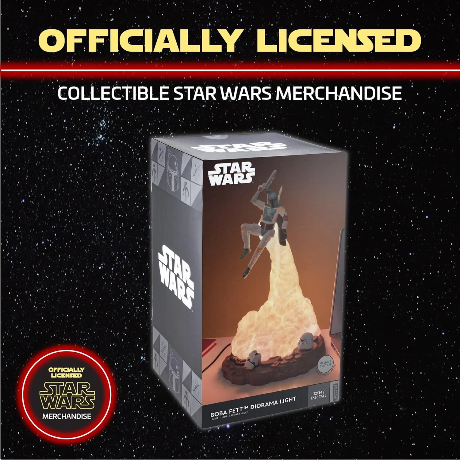 Paladone Star Wars Boba Fett Figural Light, 32cm - Image 4