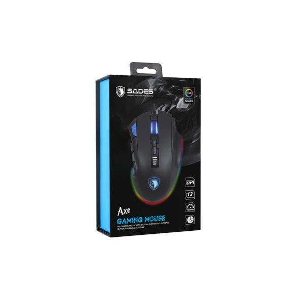 Sades Gaming Mouse Axe S12 - Image 3