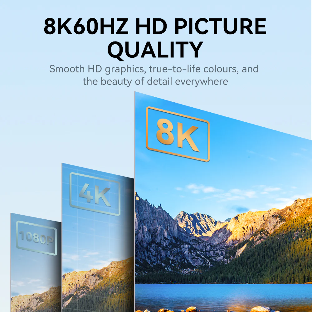 VegGieg DP to HDMI M/M 8K 2 meters Cable Model V-Z103 - Image 6