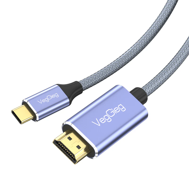 VegGieg USB-C to HDMI M/M 4k/60HZ 2 Meters Cable Model V-Z625 - Image 3